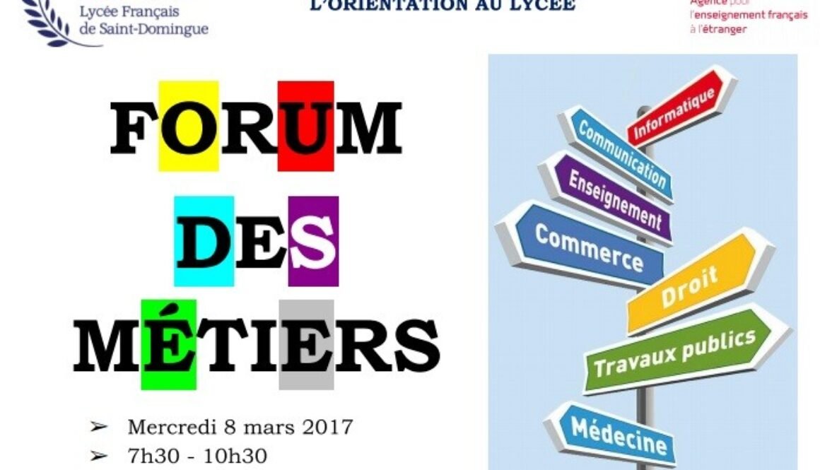 affiche forum des métiers