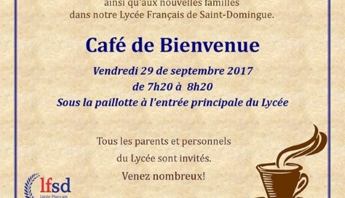 invitación café de Bienvenida 2017-2018 fr