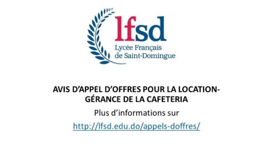 Appel d'offres Cafeteria