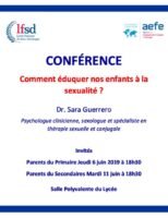Conférence: « Comment éduquer nos enfants à la sexualité? »