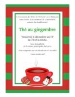 Le Traditionnel Thé au Gingembre du LFSD