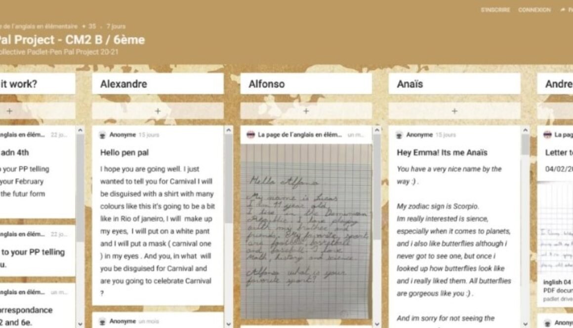 Image de mise en avant Pen Pal Anglais