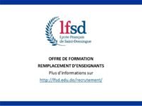 Offre de formation remplacement d'enseignants