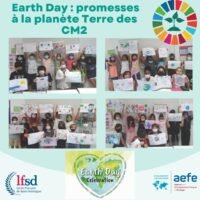 Photo de mise en avant Earth Day des CM2