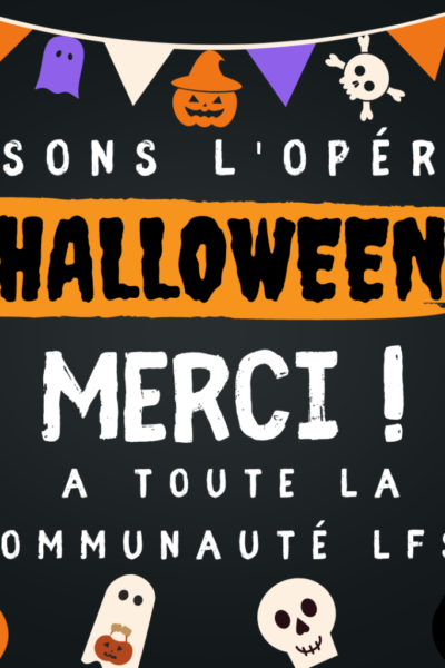 Merci Osons l'opera Halloween