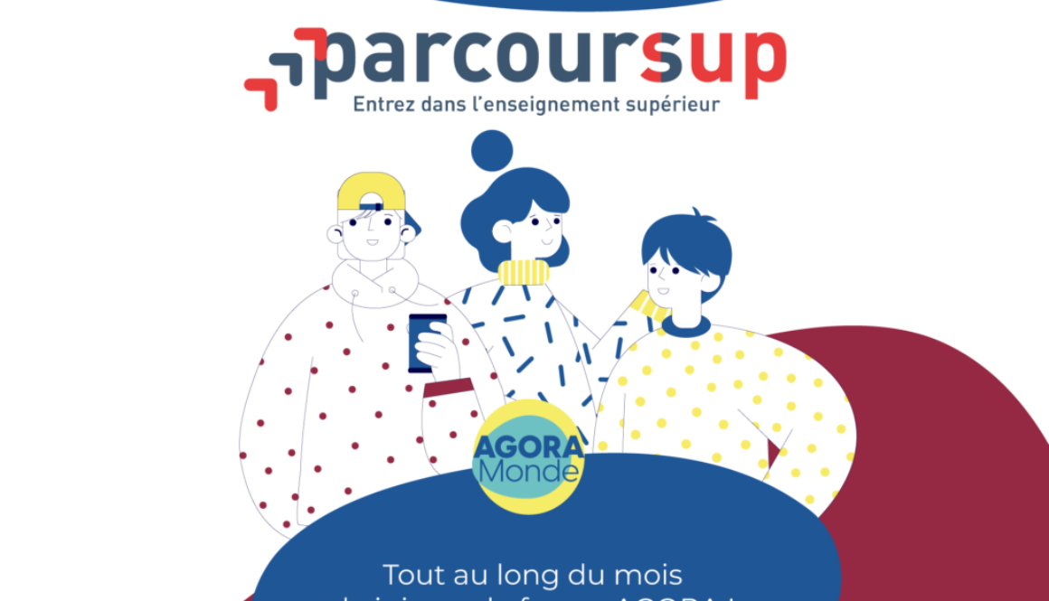 Visuel réseaux sociaux __ Mois Parcoursup _Tes propositions d'admission_ AGORA Monde - juin 2023