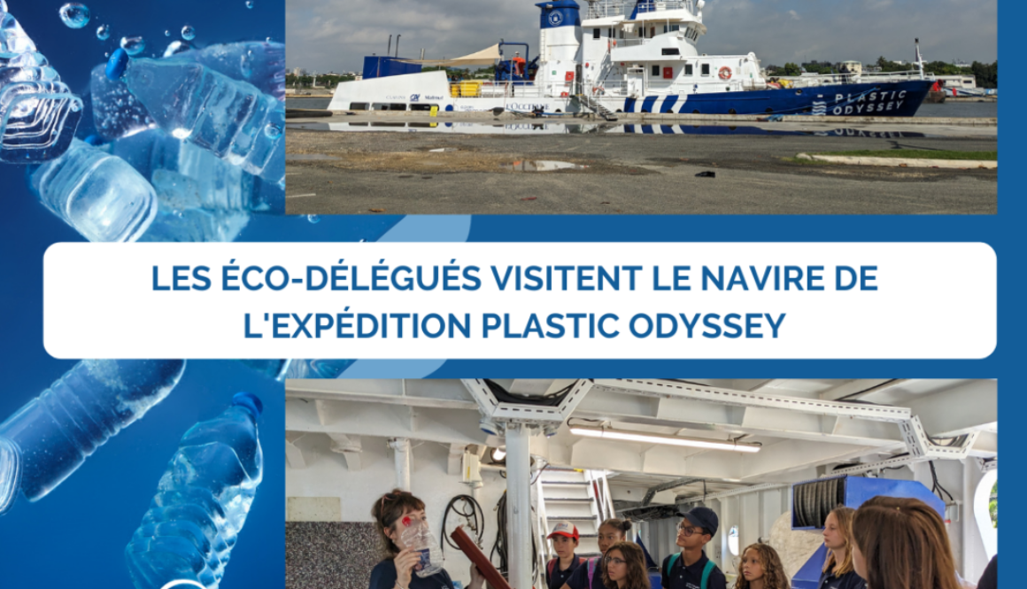 Les éco-délégués visitent le navire de l'expédition Plastic Odyssey