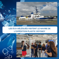 Les éco-délégués visitent le navire de l'expédition Plastic Odyssey