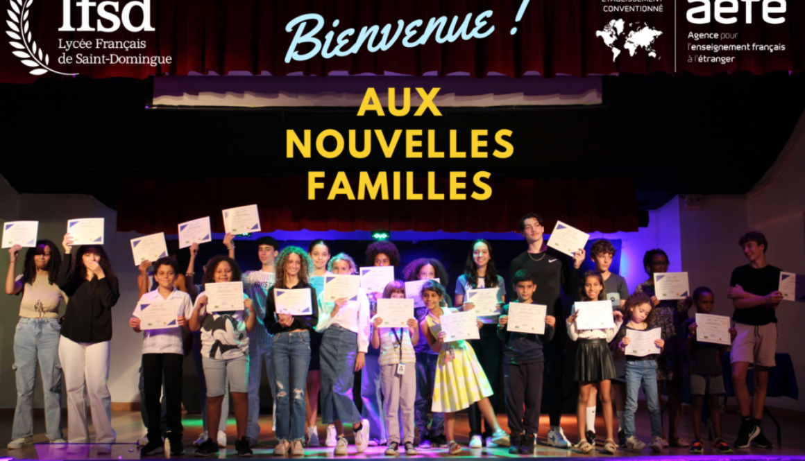 Bienvenue aux nouvelles familles !