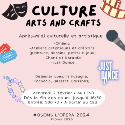 Affiche Osons l'opera activite culturelle Fev 2024