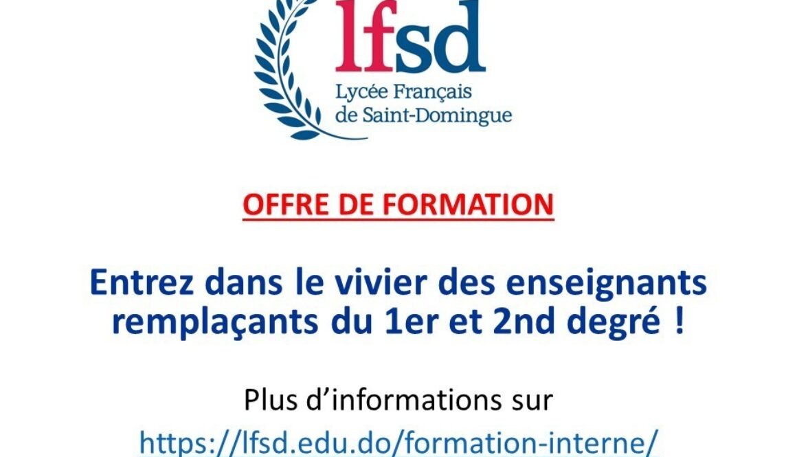 Appel a Candidature - Offre de formation remplacement sept 2024